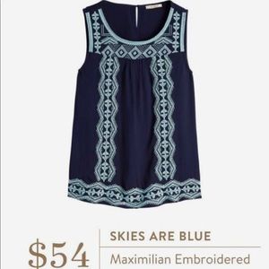 Skies Are Blue Stitch Fix Top
